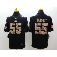 Cincinnati Bengals #55 Vontaze Burfict Black Men Stitched Nike NFL Limited Salute to Service Jersey