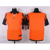 Cincinnati Bengals Blank Orange Alternate Men's Football Elite Nike NFL Jersey