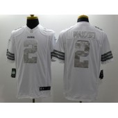 Cleveland Browns #2 Johnny Manziel White Men Stitched Nike NFL Limited Platinum Jersey