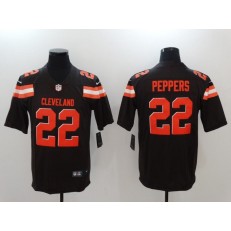 Cleveland Browns #22 Jabrill Peppers Black Vapor Untouchable Limited Men Nike NFL Jersey