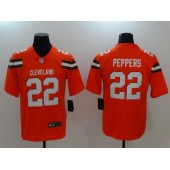 Cleveland Browns #22 Jabrill Peppers Orange Vapor Untouchable Limited Men Nike NFL Jersey