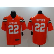 Cleveland Browns #22 Jabrill Peppers Orange Vapor Untouchable Limited Men Nike NFL Jersey