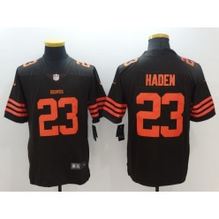 Cleveland Browns #23 Joe Haden Black Men Stitched Nike NFL Elite Jersey