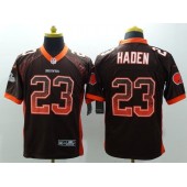 Cleveland Browns #23 Joe Haden Brown Team Color Men Stitched Nike NFL Elite Drift Fashion Jersey