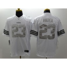Cleveland Browns #23 Joe Haden White Men Stitched Nike NFL Limited Platinum Jersey