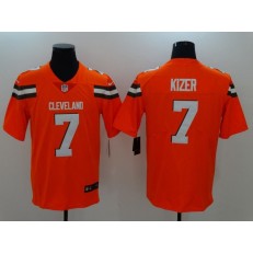 Cleveland Browns #7 DeShone Kizer Orange Vapor Untouchable Limited Men Nike NFL Jersey