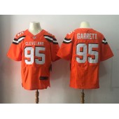 Cleveland Browns #95 Myles Garrett Orange Alternate Men Stitched Nike NFL New Elite Jersey