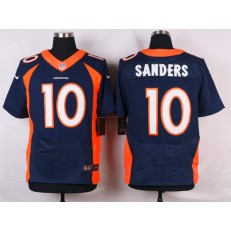 Denver Broncos #10 Emmanuel Sanders Navy Blue Men Stitched Elite Nike NFL Jersey