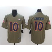 Denver Broncos #10 Emmanuel Sanders Olive 2017 Salute To Service Limited Men Nike NFL Jersey