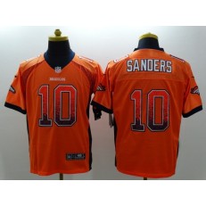 Denver Broncos #10 Emmanuel Sanders Orange Drift Men Elite Nike NFL Jersey