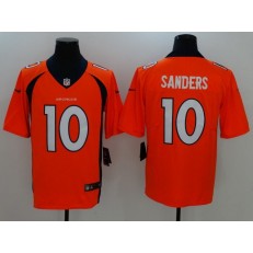 Denver Broncos #10 Emmanuel Sanders Orange Vapor Untouchable Player Limited Nike NFL Jersey