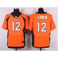 Denver Broncos #12 Paxton Lynch Orange Men Stitched Elite Nike NFL Jersey