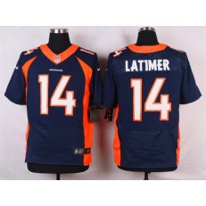 Denver Broncos #14 Cody Latimer Navy Blue Men Stitched Elite Nike NFL Jersey