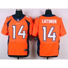 Denver Broncos #14 Cody Latimer Orange Men Stitched Elite Nike NFL Jersey