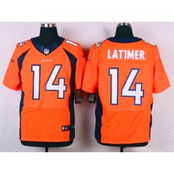 Denver Broncos #14 Cody Latimer Orange Men Stitched Elite Nike NFL Jersey