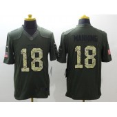 Denver Broncos #18 Peyton Manning Green Salute To Service Limited Nike NFL Jersey