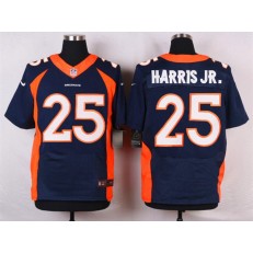Denver Broncos #25 Chris Harris Jr. Navy Blue Men Stitched Elite Nike NFL Jersey