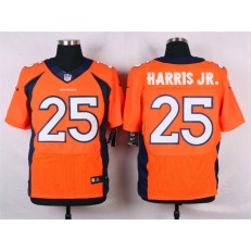 Denver Broncos #25 Chris Harris Jr. Orange Men Stitched Elite Nike NFL Jersey