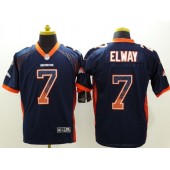 Denver Broncos #7 John Elway Navy Blue Drift Men Elite Nike NFL Jersey