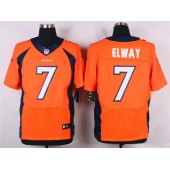 Denver Broncos #7 John Elway Orange Men Stitched Elite Nike NFL Jersey