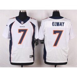 Denver Broncos #7 John Elway White Men Stitched Elite Nike NFL Jersey