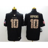 Houston Texans #10 DeAndre Hopkins Black Men Stitched Nike NFL Limited Salute to Service Jersey