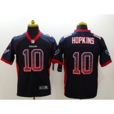 Houston Texans #10 DeAndre Hopkins Navy Drift Fashion Elite Nike NFL Jersey