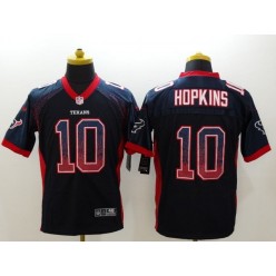 Houston Texans #10 DeAndre Hopkins Navy Drift Fashion Elite Nike NFL Jersey