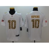Houston Texans #10 DeAndre Hopkins White Salute To Service Limited Men Nike NFL Jersey