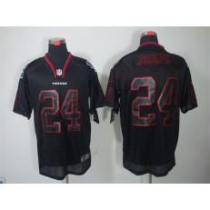 Houston Texans #24 Johnathan Joseph Black Lights Out Elite Nike NFL Jersey
