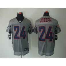 Houston Texans #24 Johnathan Joseph Grey Shadow Elite Stitched Football Men Nike NFL Jersey