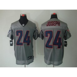 Houston Texans #24 Johnathan Joseph Grey Shadow Elite Stitched Football Men Nike NFL Jersey