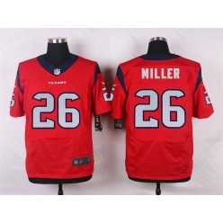Houston Texans #26 Lamar Miller Red Men Football Elite Nike NFL Jersey