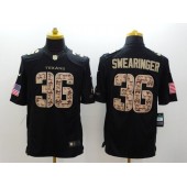 Houston Texans #36 D.J. Swearinger Black Men Stitched Nike NFL Limited Salute to Service Jersey
