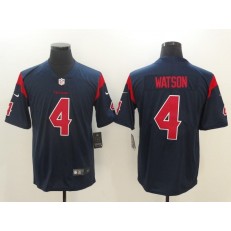 Houston Texans #4 Deshaun Watson Navy Blue Color Rush Men Limited Nike NFL Jersey