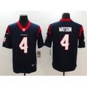 Houston Texans #4 Deshaun Watson Navy Blue Vapor Untouchable Limited Men Nike NFL Jersey