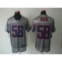 Houston Texans #58 Brooks Reed Grey Shadow Elite Stitched Football Men Nike NFL Jersey