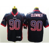 Houston Texans #90 Jadeveon Clowney Navy Drift Fashion Elite Nike NFL Jersey