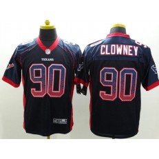 Houston Texans #90 Jadeveon Clowney Navy Drift Fashion Elite Nike NFL Jersey