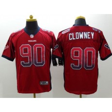 Houston Texans #90 Jadeveon Clowney Red Drift Fashion Elite Nike NFL Jersey