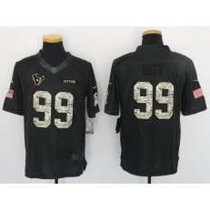 Houston Texans #99 J.J. Watt Anthracite Salute to Service Limited Nike NFL Jersey