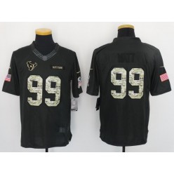 Houston Texans #99 J.J. Watt Anthracite Salute to Service Limited Nike NFL Jersey