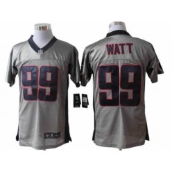 Houston Texans #99 J.J. Watt Grey Shadow Elite Stitched Football Nike NFL Jersey