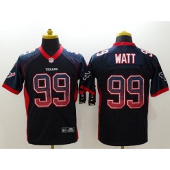Houston Texans #99 J.J. Watt Navy Drift Fashion Elite Nike NFL Jersey
