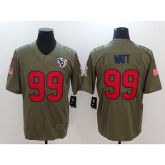 Houston Texans #99 J.J. Watt Olive 2017 Salute To Service Limited Men Nike NFL Jersey