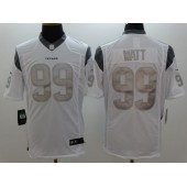 Houston Texans #99 J.J. Watt White Men Stitched Nike NFL Limited Platinum Jersey