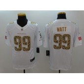Houston Texans #99 J.J. Watt White Salute To Service Limited Men Nike NFL Jersey