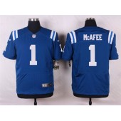 Indianapolis Colts #1 Pat McAfee Elite Royal Blue Team Color Men Nike NFL Jersey