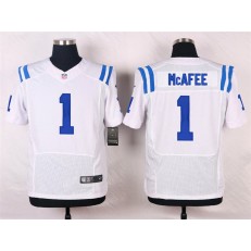 Indianapolis Colts #1 Pat McAfee Elite White Men Nike NFL Jersey
