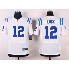 Indianapolis Colts #12 Andrew Luck Elite White Men Nike NFL Jersey